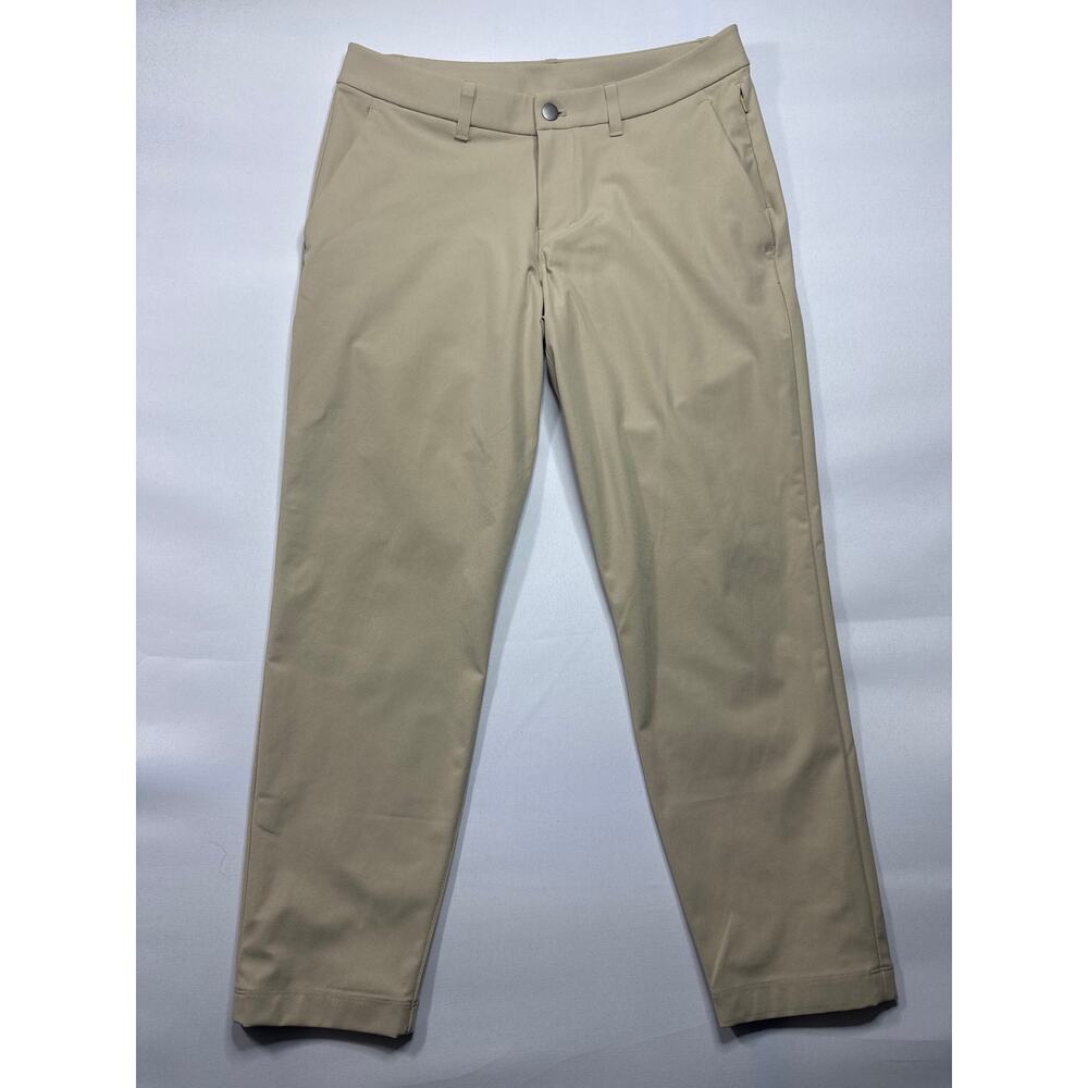 Lululemon Men's Commission Classic Fit Warpstreme Khaki Pants - 30 (31x26)